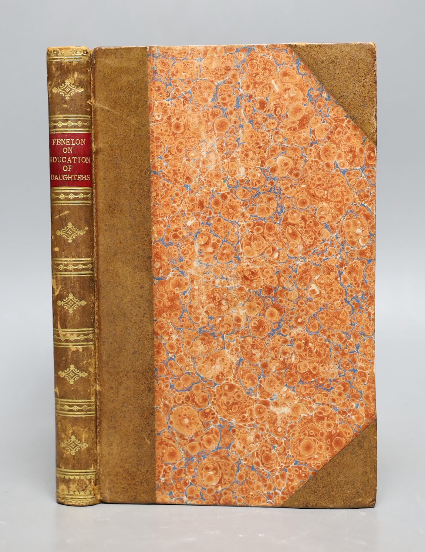 Fenelon, Francois de Salignac de La Mothe - Instructions for the Education of a Daughter. ‘’Treatise on the Education of Daughters…’’, translated by Thomas Frognall Dibdin, 8vo, half calf with marbled boards, with engrav
